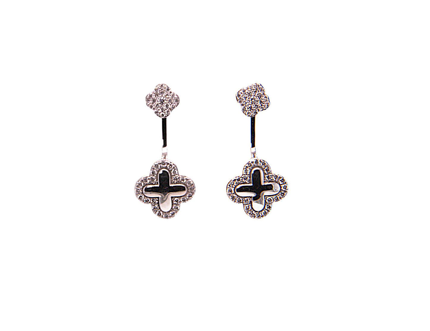 Earrings "Black clover"
