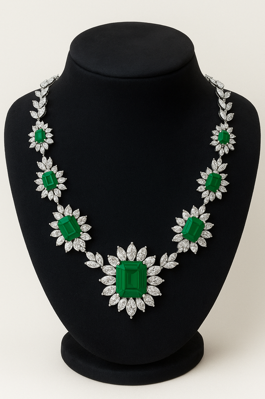 "Emerald Heaven" Necklace .Pre Order