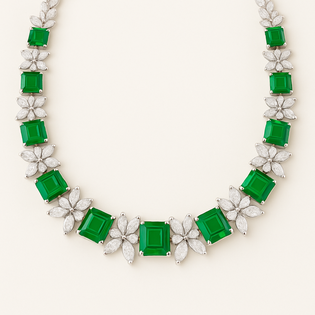 "Elegant Emerald" Necklace for Pre Order