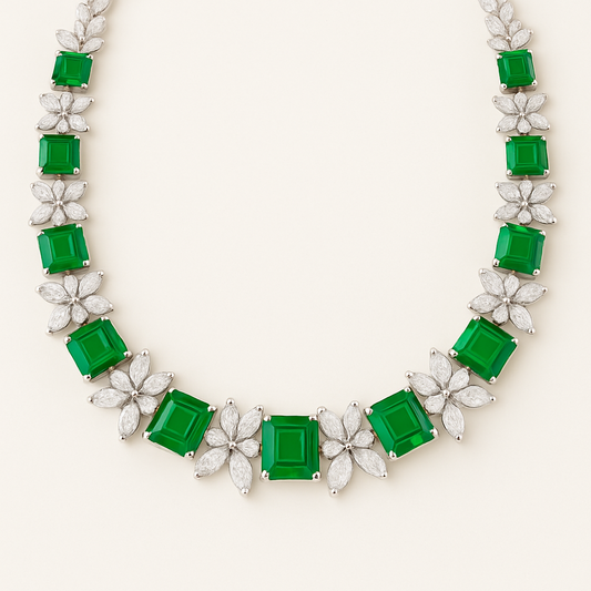 "Elegant Emerald" Necklace for Pre Order