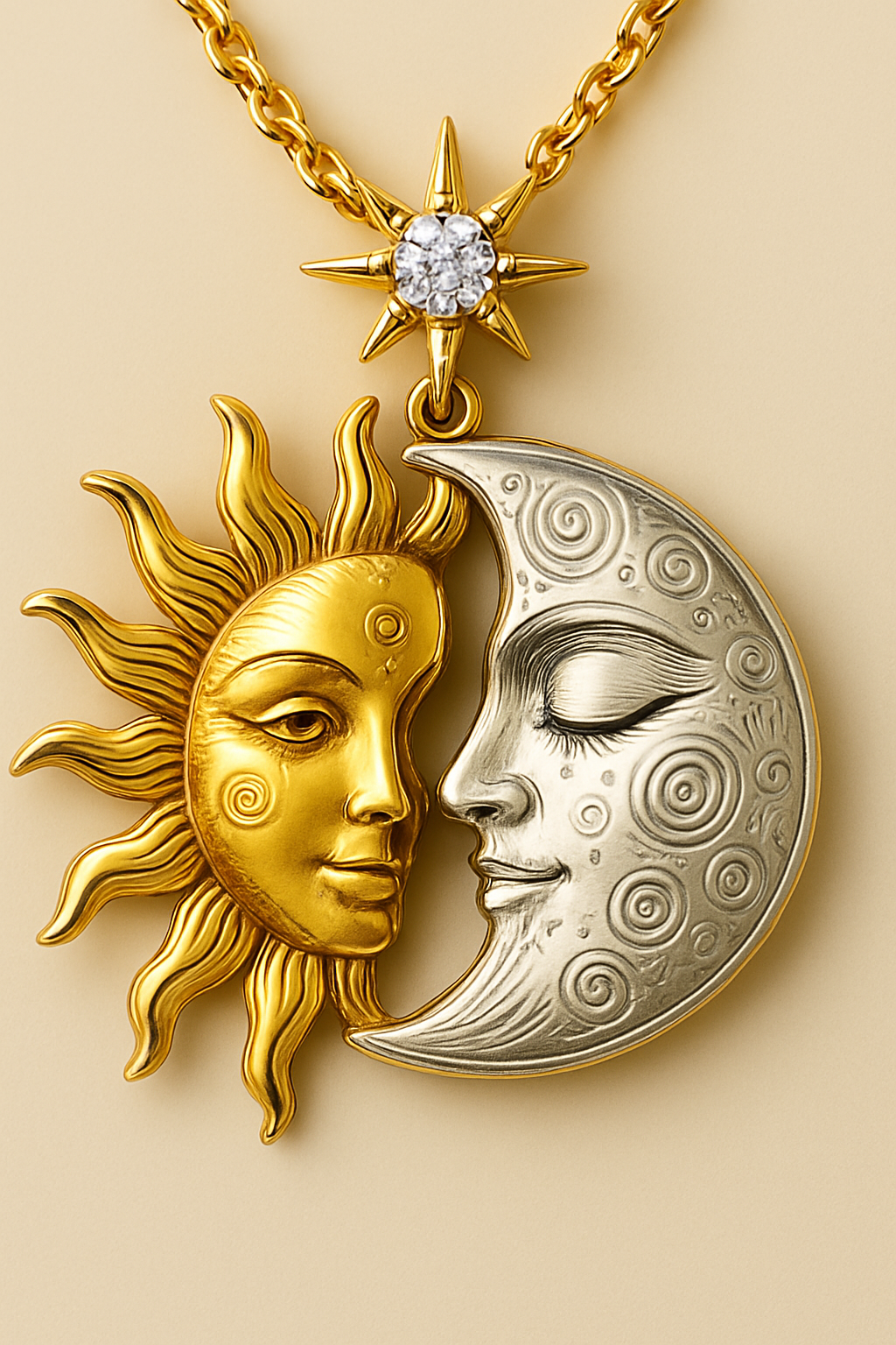 "Sun and Moon" necklace Pre Order